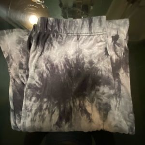 Tie dye flare yoga pants